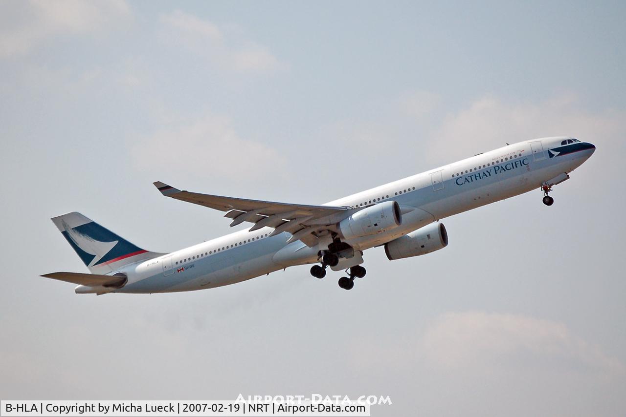 B-HLA, 1994 Airbus A330-342 C/N 071, Climbing out of Narita