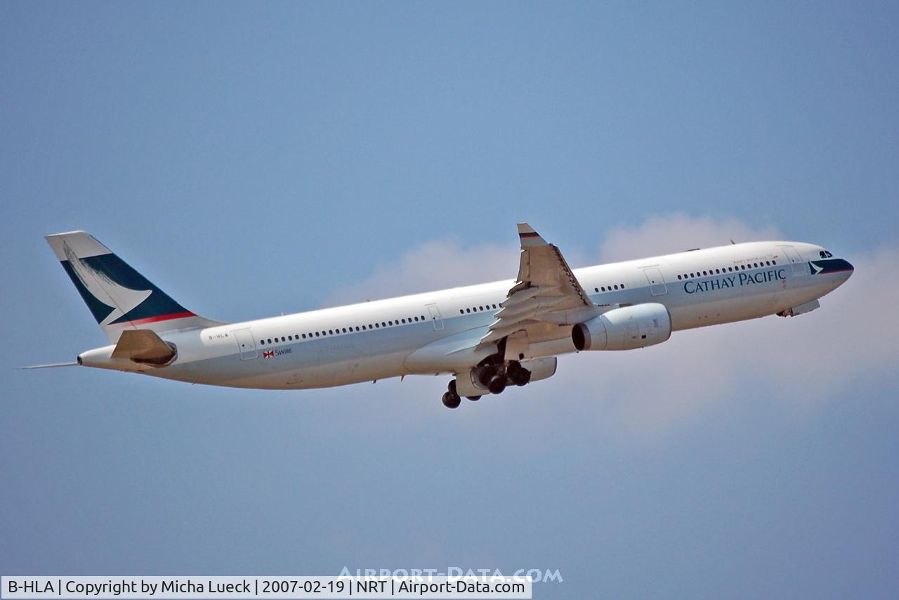 B-HLA, 1994 Airbus A330-342 C/N 071, Climbing out of Narita