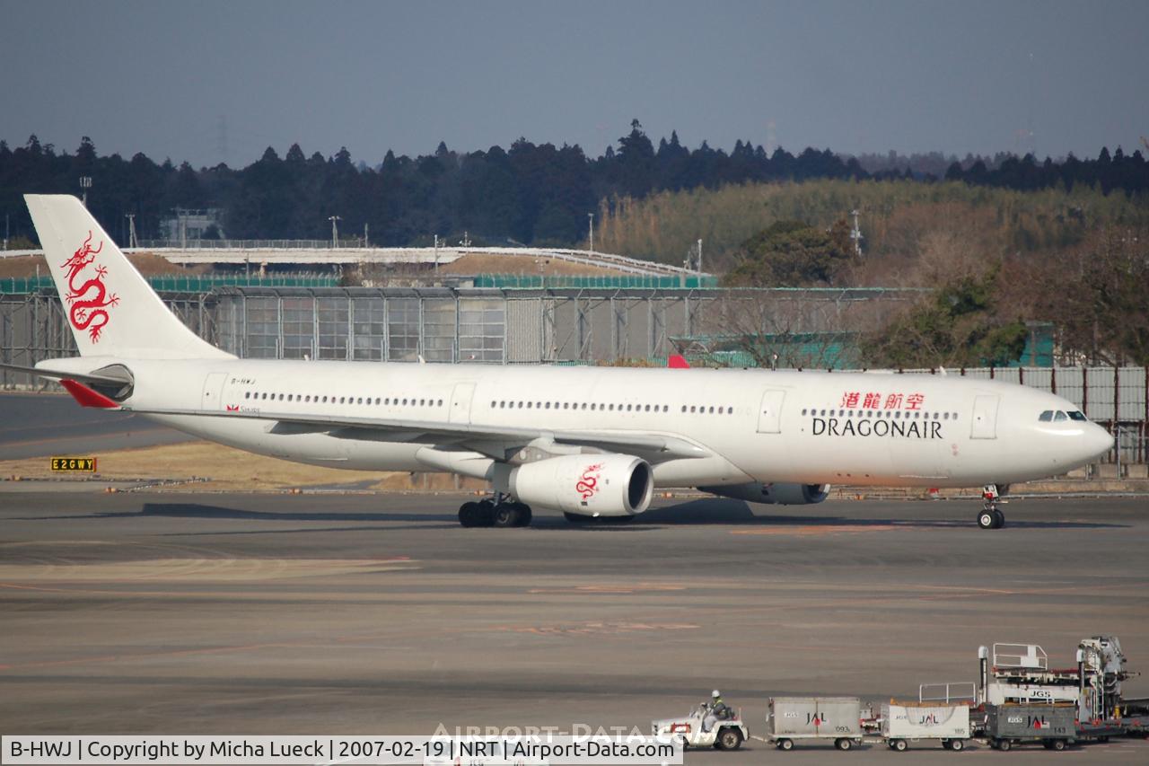 B-HWJ, 2006 Airbus A330-343 C/N 741, Taxiing to the gate