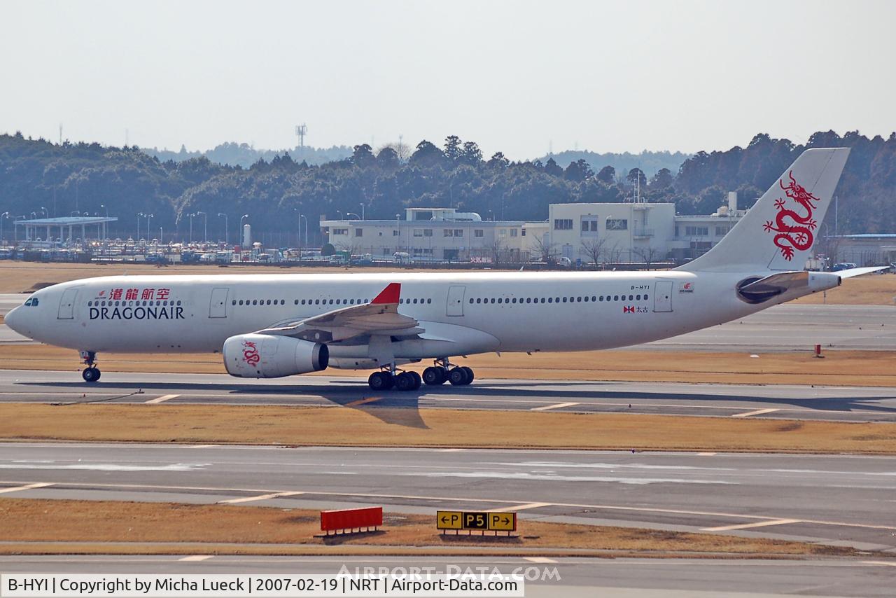 B-HYI, 2002 Airbus A330-343 C/N 479, Taxiing to the gate