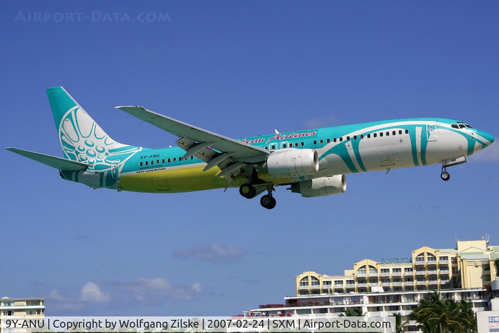 9Y-ANU, 2000 Boeing 737-8Q8 C/N 28235, visitor