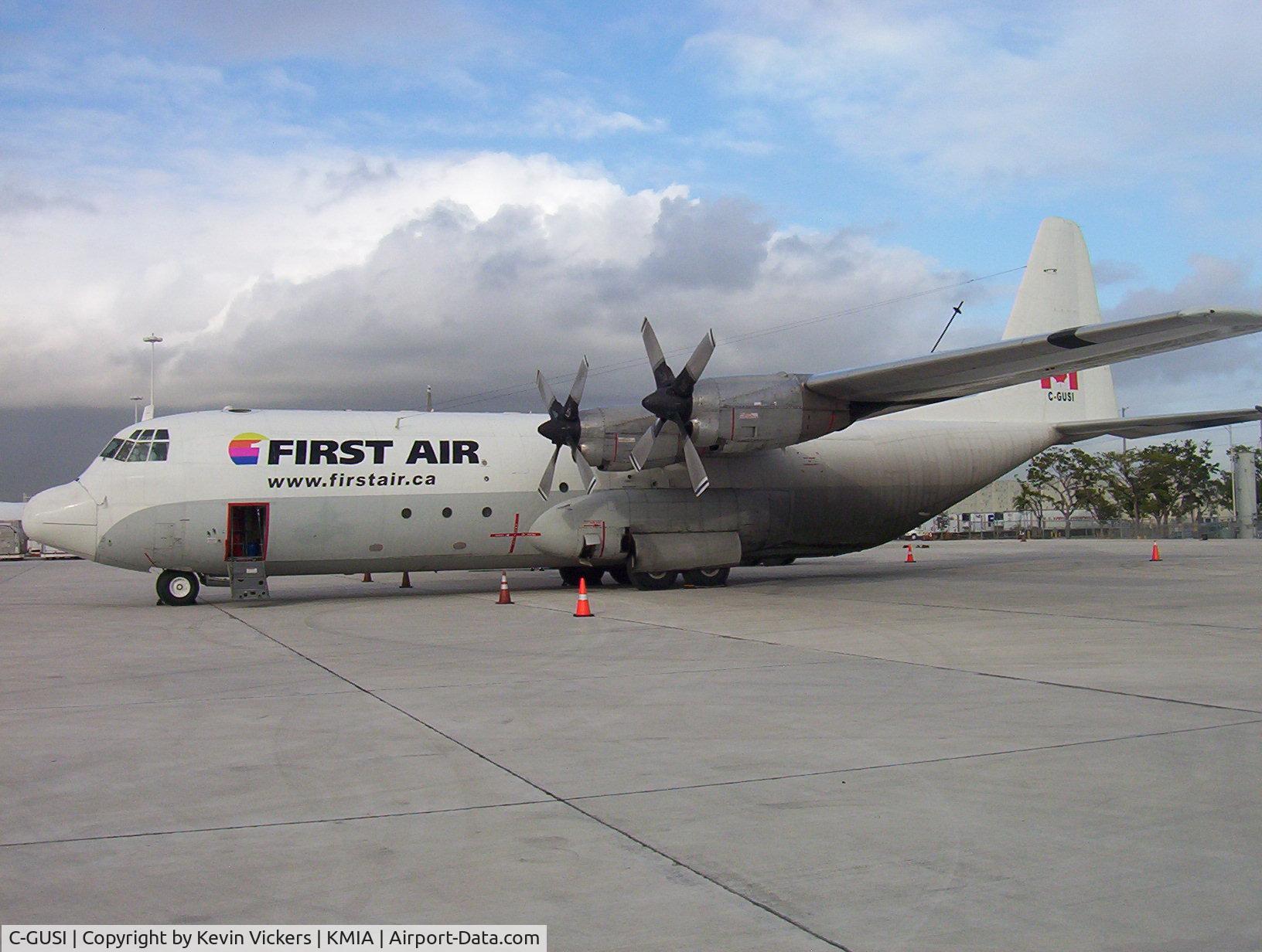 C-GUSI, 1975 Lockheed L-100-30 Hercules (L-382G) C/N 382-4600, Hercules C-GUSI at Miami, FL. enroute to Peru