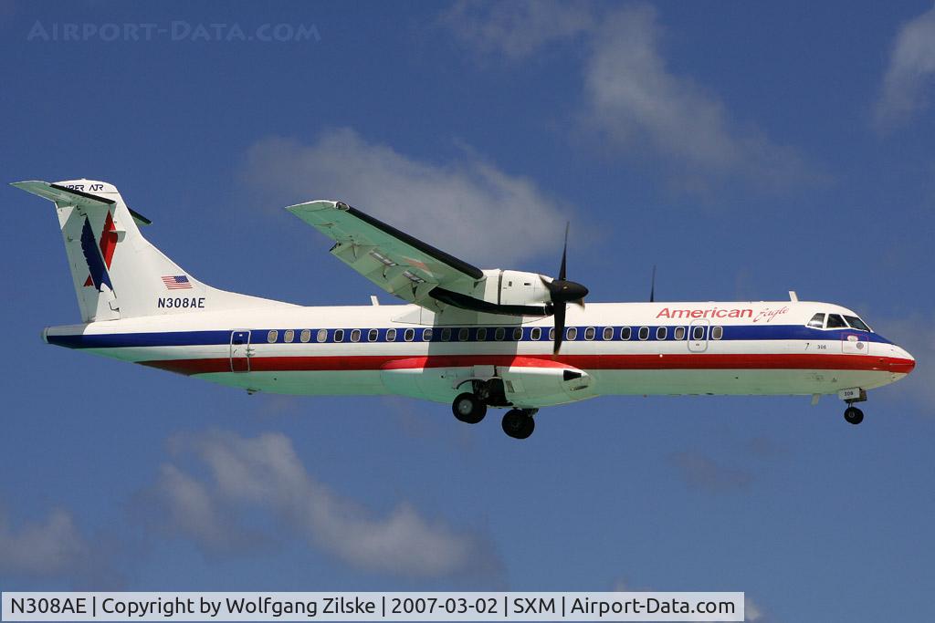 N308AE, 1992 ATR 72-212 C/N 309, visitor