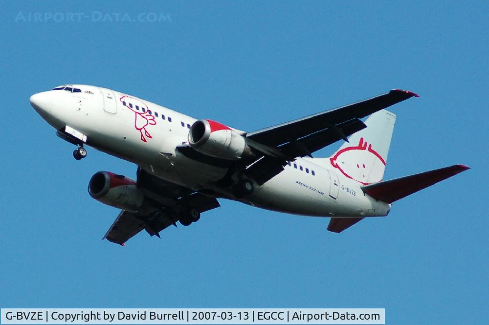 G-BVZE, 1993 Boeing 737-59D C/N 26422, BMI Baby - Landing