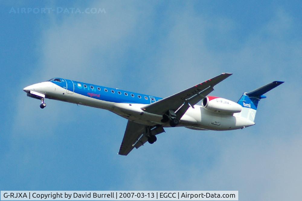 G-RJXA, 1999 Embraer EMB-145EP (ERJ-145EP) C/N 145136, BMI - Landing