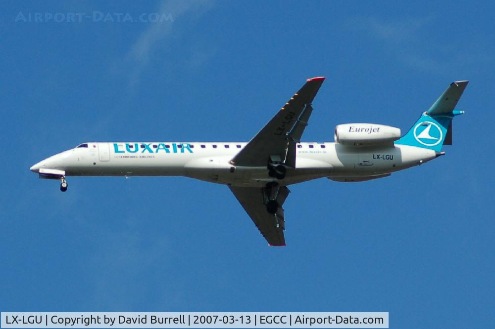 LX-LGU, 1998 Embraer EMB-145EP (ERJ-145EP) C/N 145084, Luxair - Landing