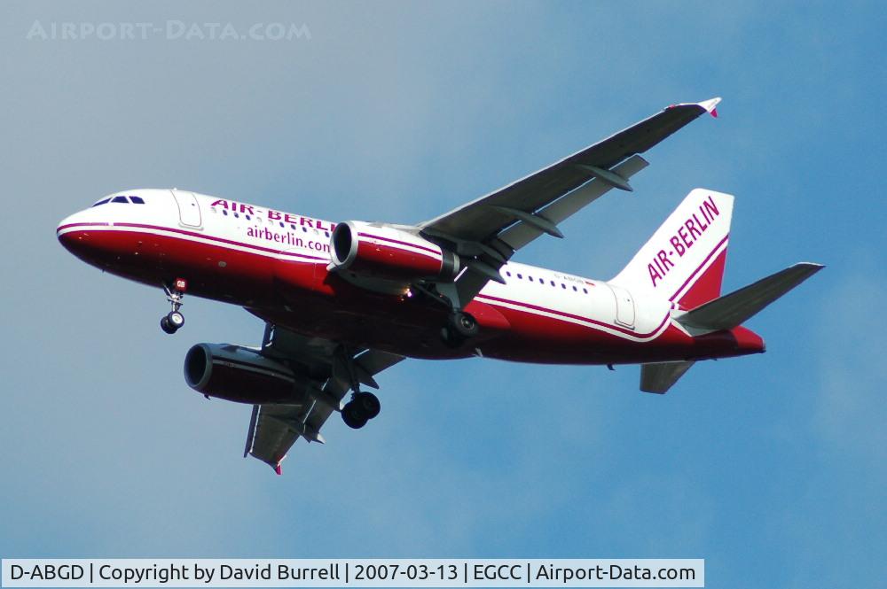 D-ABGD, 2004 Airbus A319-132 C/N 2335, Air Berlin - Landing