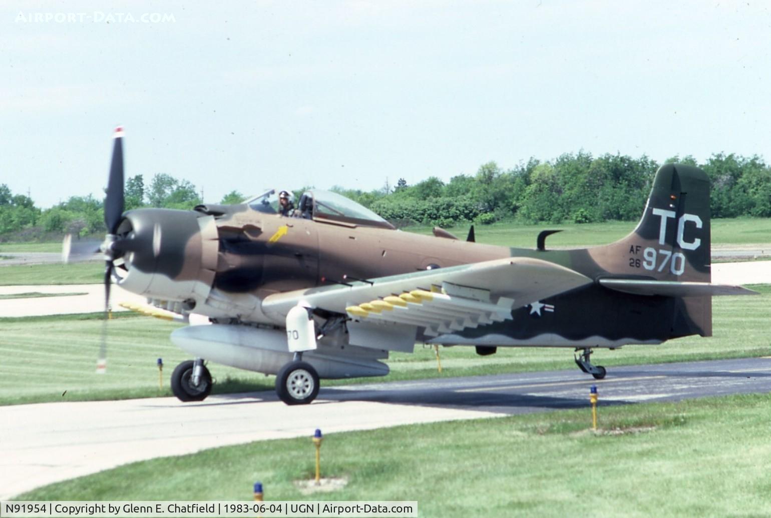 N91954, Douglas AD-4 C/N 7770, Crashed 1984.