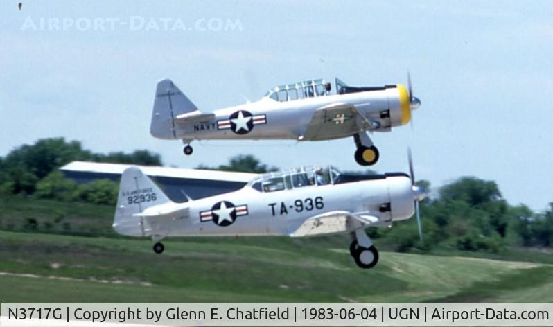 N3717G, North American AT-6G Texan C/N 168-40 (49-2936), Pair O' Sixes