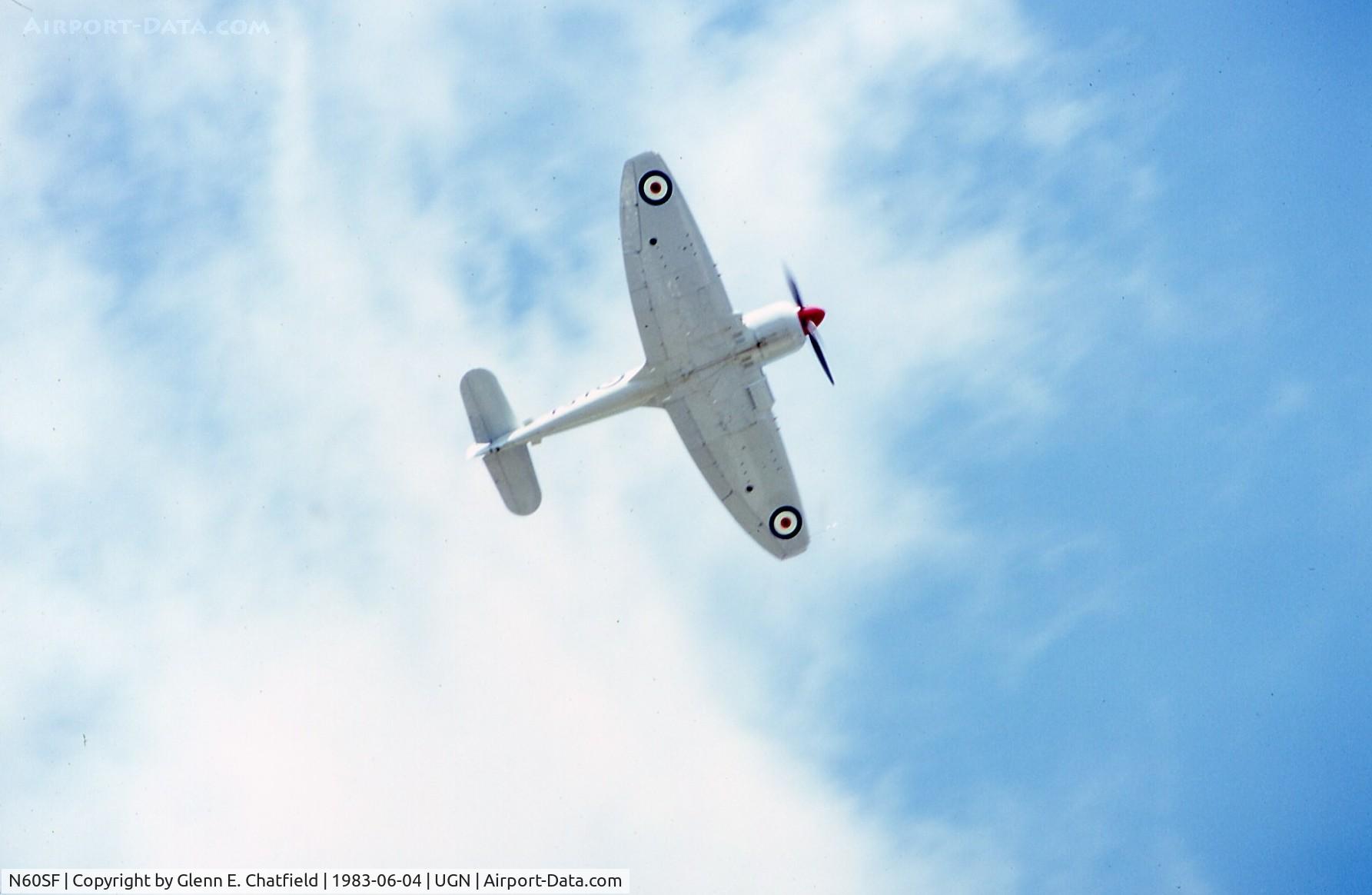 N60SF, 1953 Hawker Sea Fury FB.11 C/N 41H/656816, Flying over the show audience