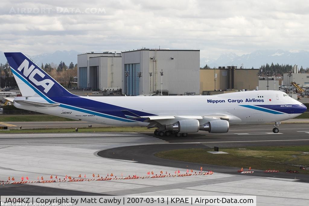JA04KZ, 2006 Boeing 747-481F(SCD) C/N 34283, First flight from Paine Field