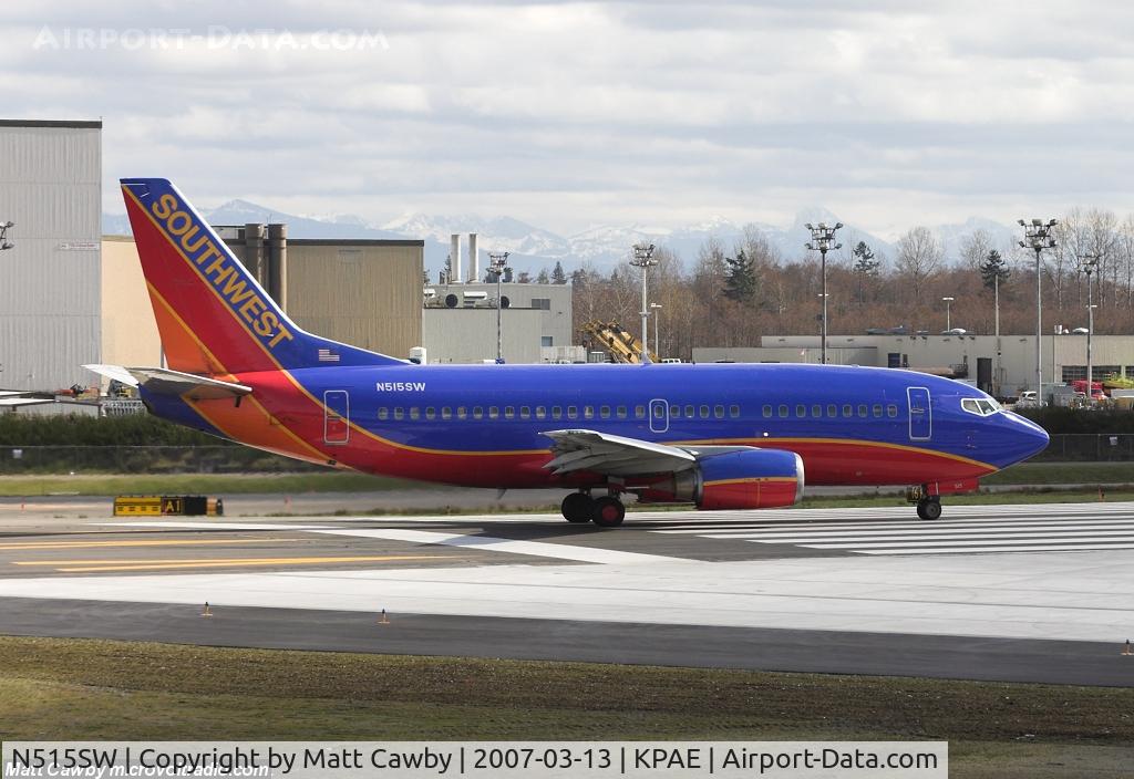 N515SW, 1991 Boeing 737-5H4 C/N 25154, Departed Paine Field for Phoenix