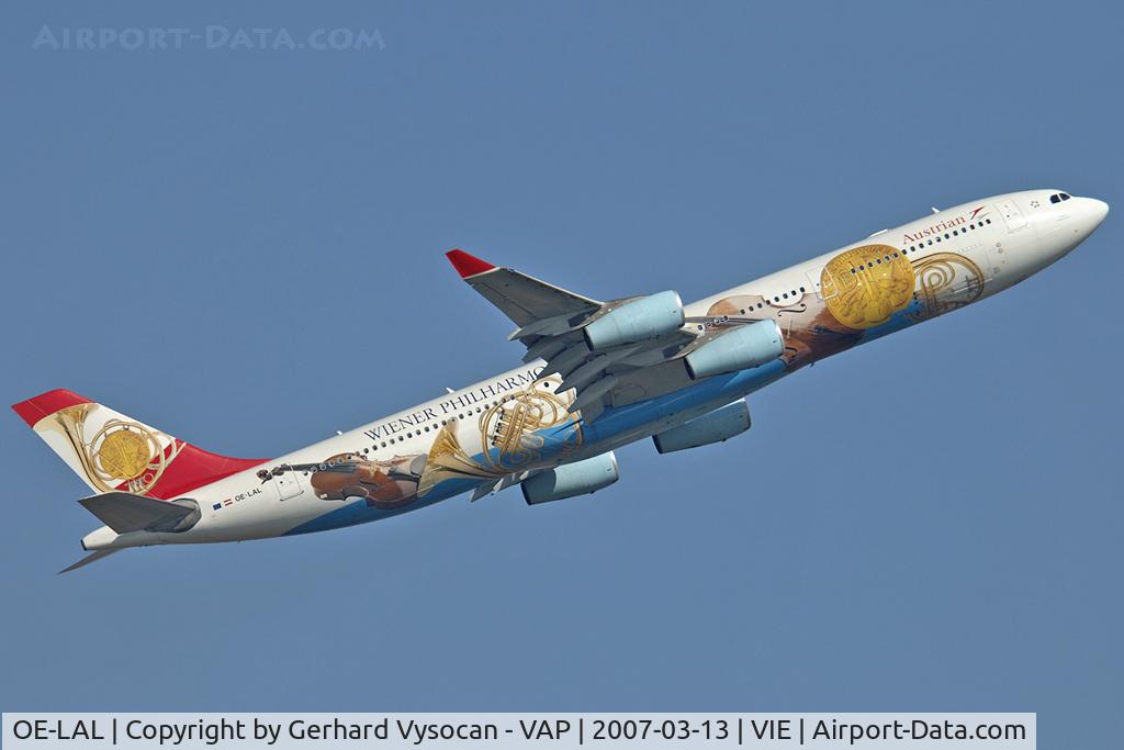 OE-LAL, 1999 Airbus A340-313 C/N 263, Austrian beauty in her lath month before end of her duty