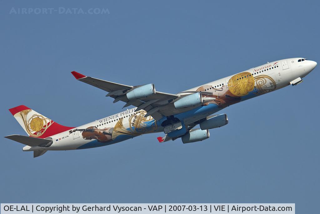 OE-LAL, 1999 Airbus A340-313 C/N 263, Austrian beauty in her last month before end of her duty