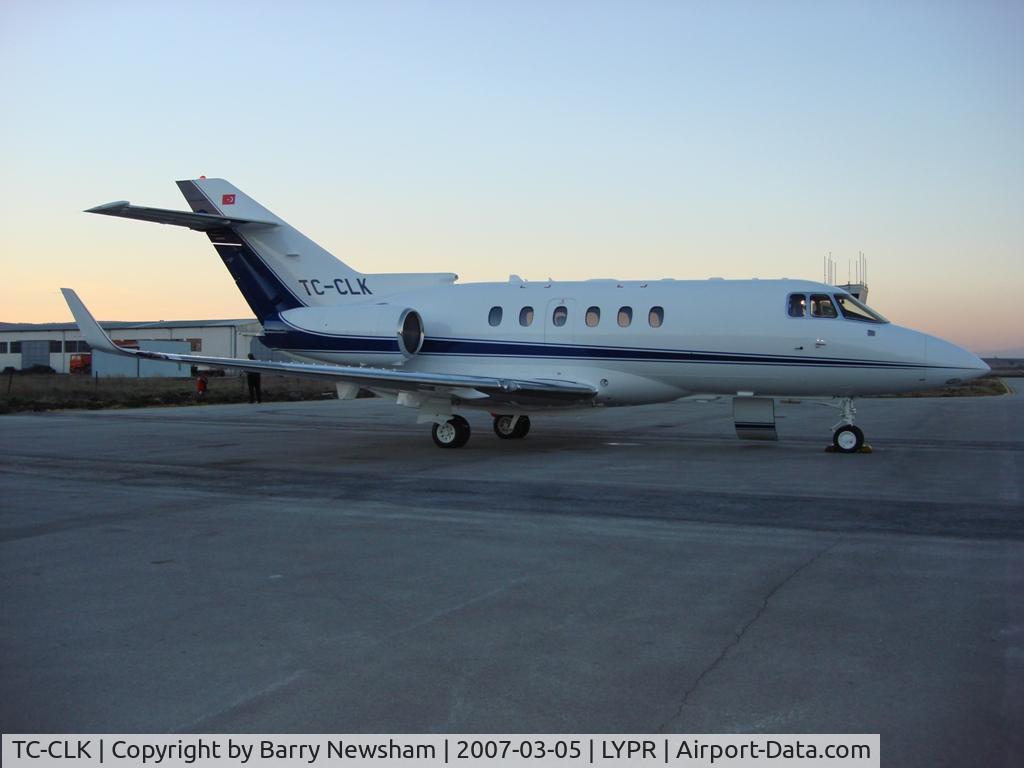 TC-CLK, 2006 Raytheon Hawker 850XP C/N 258808, Sunset in Pristina