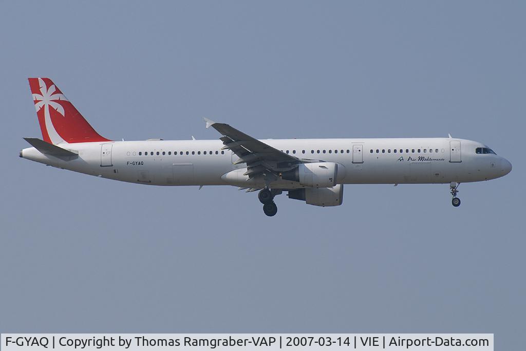 F-GYAQ, 1996 Airbus A321-211 C/N 827, Air Mèditerranèe Airbus A321
