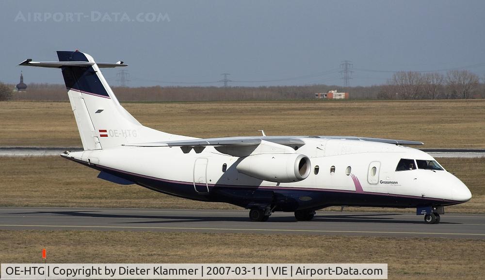 OE-HTG, 2000 Fairchild Dornier 328-300 328JET C/N 3162, Grossmann Air Services Fairchild-Dornier 328 Jet taxiing to RWY 34