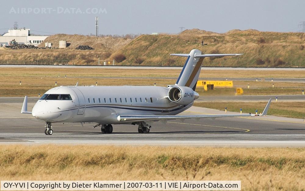 OY-YVI, 2007 Bombardier Challenger 850 (CL-600-2B19) C/N 8046, Execujet Scandinavia  Canadair Challanger 850
