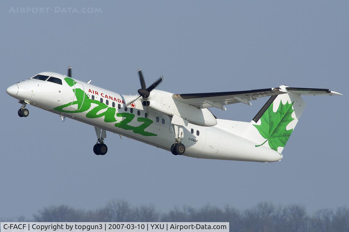 C-FACF, 1991 De Havilland Canada DHC-8-311 Dash 8 C/N 259, Departing via RWY33.