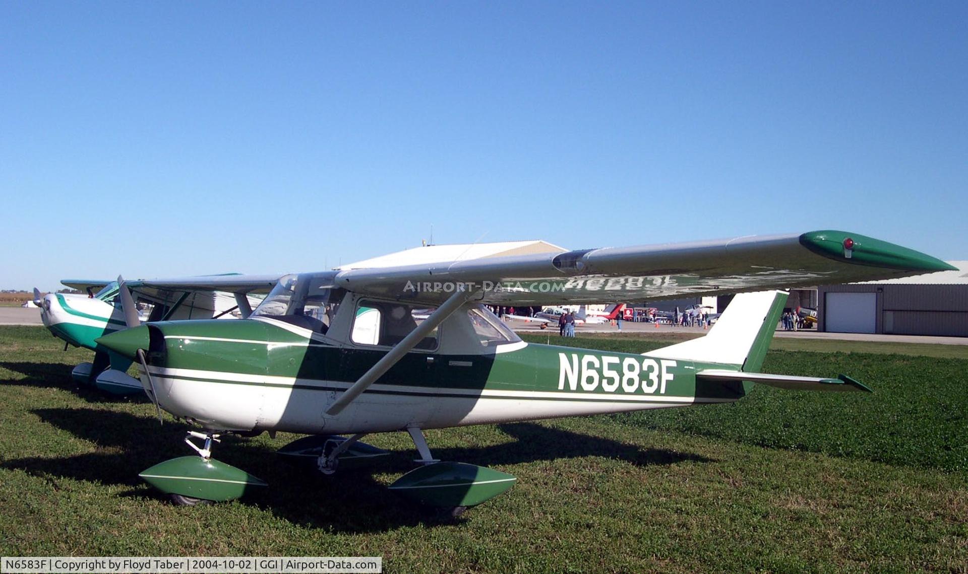 N6583F, 1966 Cessna 150F C/N 15063183, Grinnell Iowa Fly in Billy Robinson Days