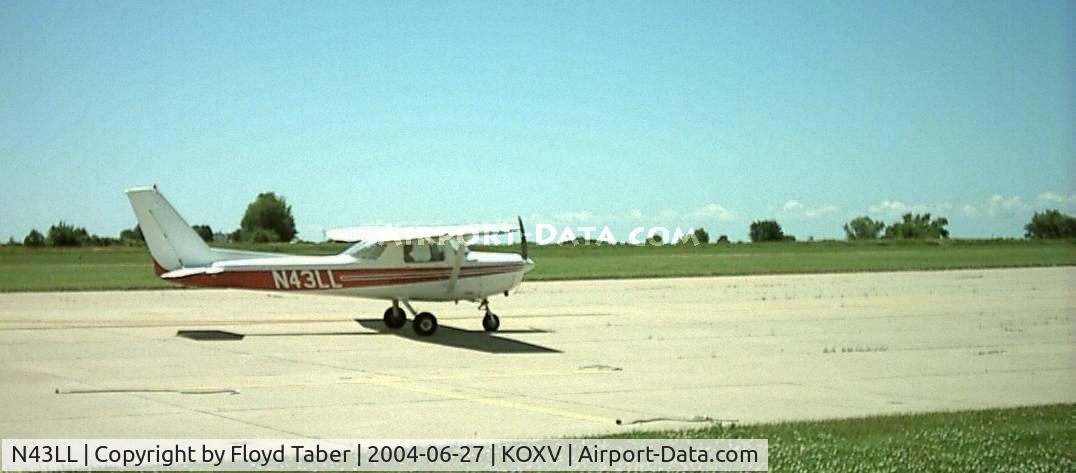 N43LL, 1977 Cessna 152 C/N 152-79762, Run Up on the ramp