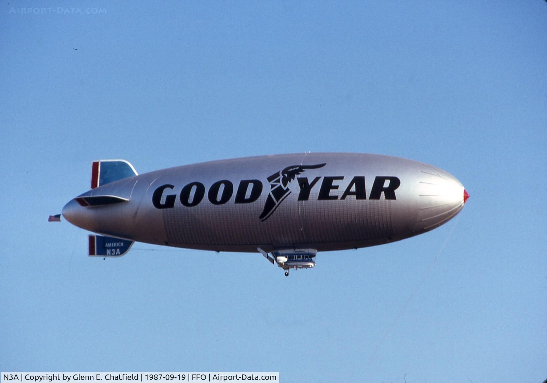 N3A, 1976 Goodyear GZ-20A C/N 4118, Over the Air Force Museum