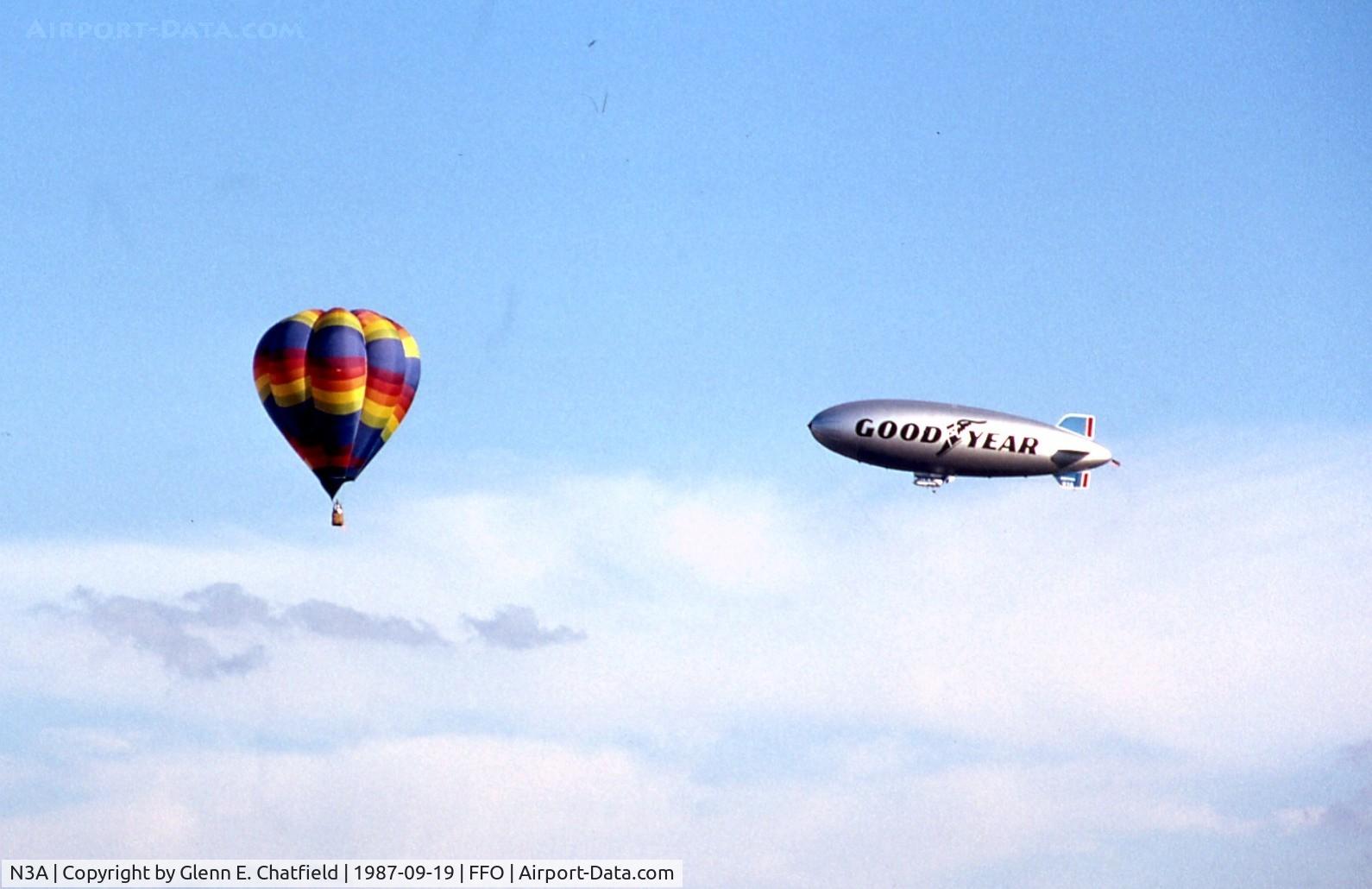 N3A, 1976 Goodyear GZ-20A C/N 4118, Over the Air Force Museum
