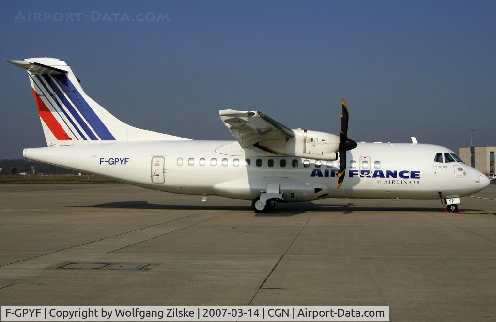 F-GPYF, 1995 ATR 42-500 C/N 495, visitor
