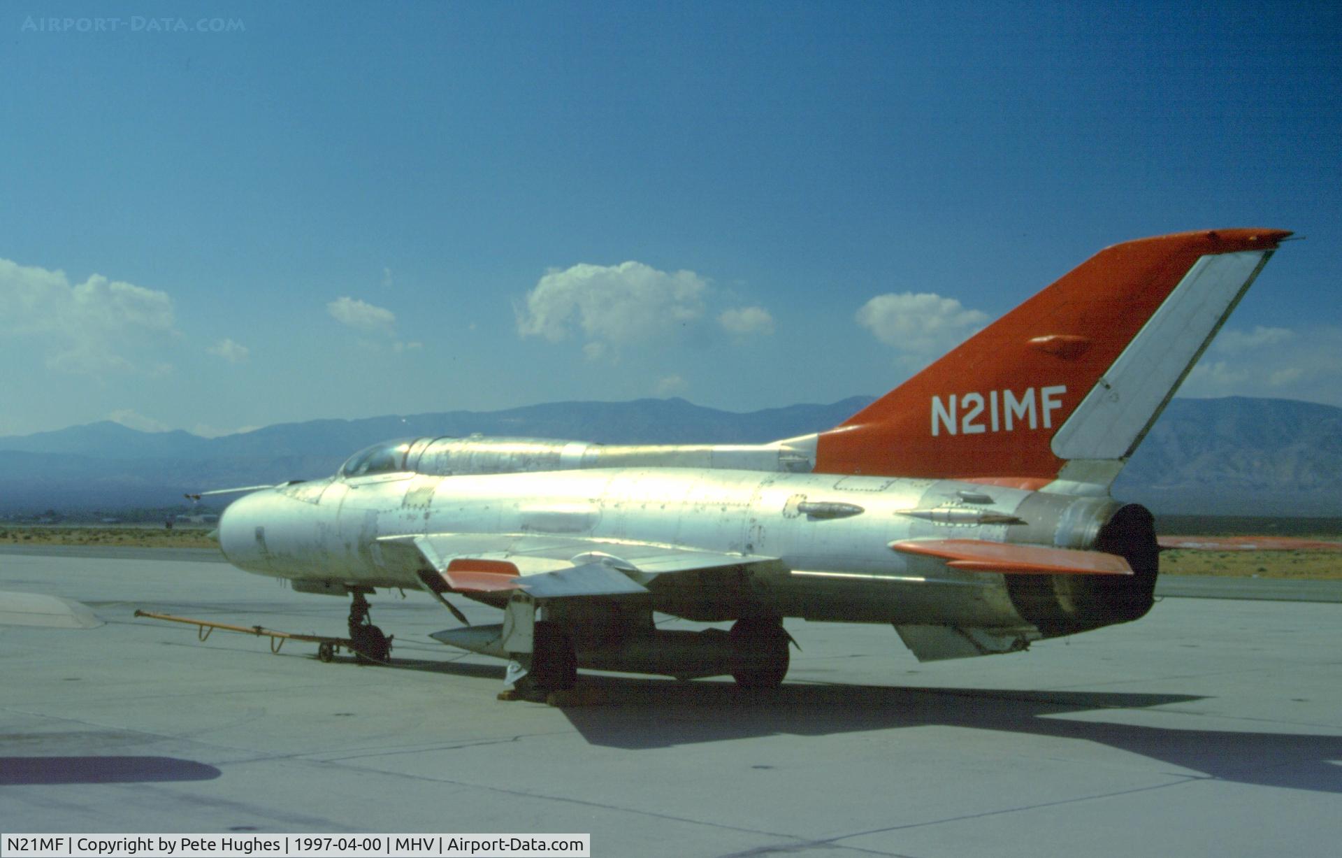 N21MF, Mikoyan-Gurevich MiG-21PF C/N 762410, N21MF MiG 21 at Mojave
