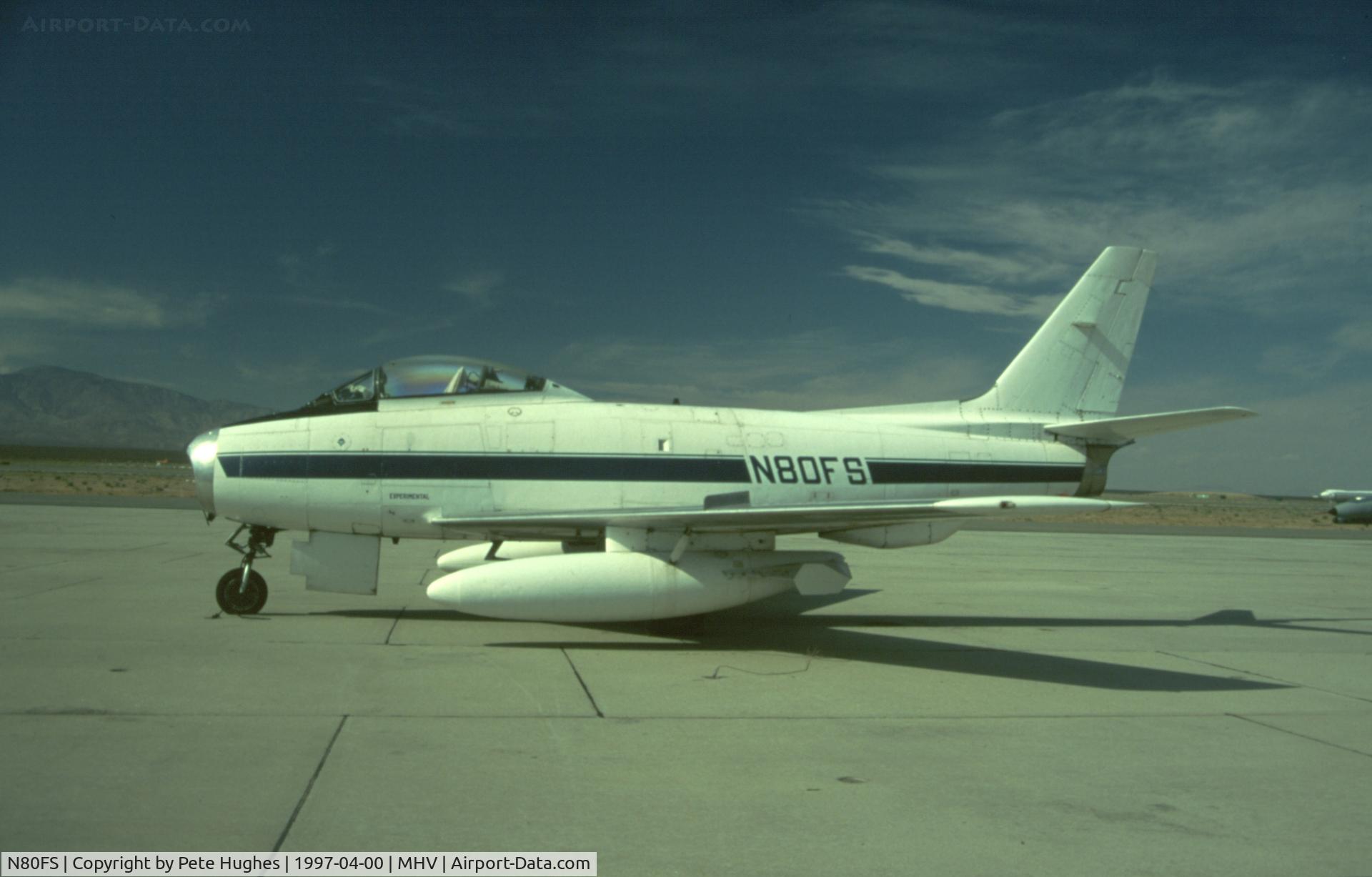 N80FS, 1958 Canadair CL-13B Sabre 6 C/N S6-1675, Canadair Sabre at Mojave