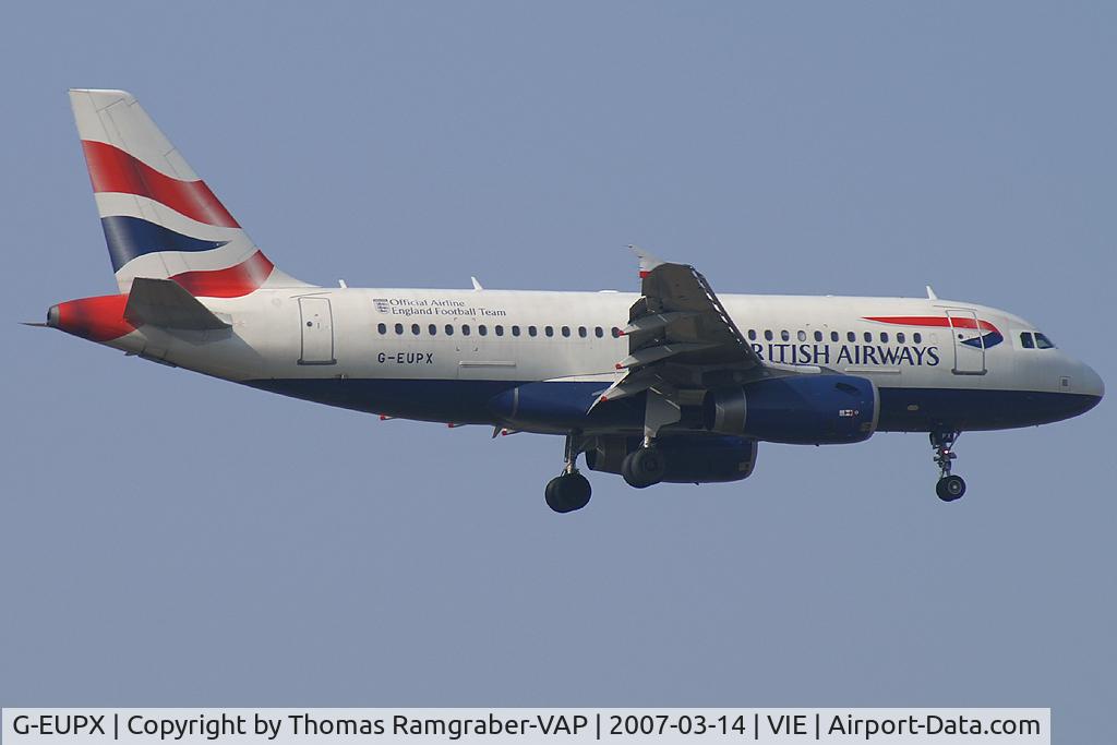 G-EUPX, 2001 Airbus A319-131 C/N 1445, British Airways Airbus A319