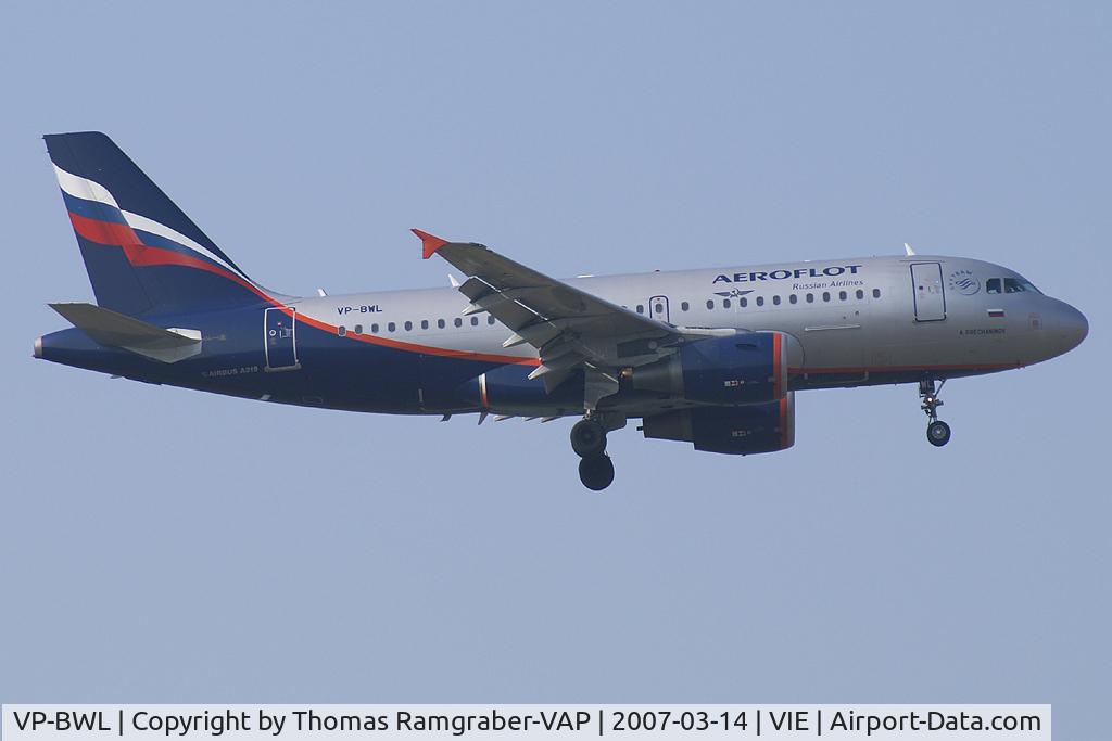 VP-BWL, 2004 Airbus A319-111 C/N 2243, Aeroflot-Russian International Airlines Airbus A319