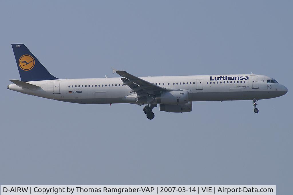 D-AIRW, 1997 Airbus A321-131 C/N 0699, Lufthansa Airbus A321