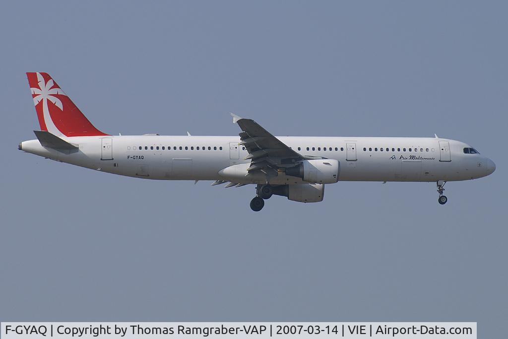 F-GYAQ, 1996 Airbus A321-211 C/N 827, Air Mèditerranèe Airbus A321