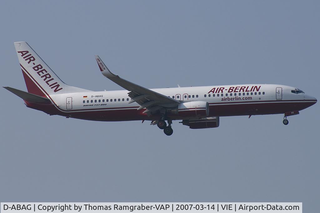 D-ABAG, 2001 Boeing 737-86J C/N 30879, Air Berlin Boeing 737-800