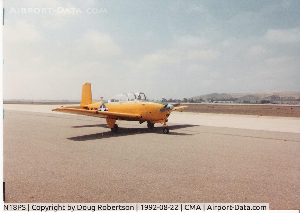 N18PS, 1957 Beech T-34B C/N BG-327,  1957 Beech T34B Mentor, Continental IO-470 (fuel injected) 230 Hp upgrade from Continental O-470-13 225 Hp