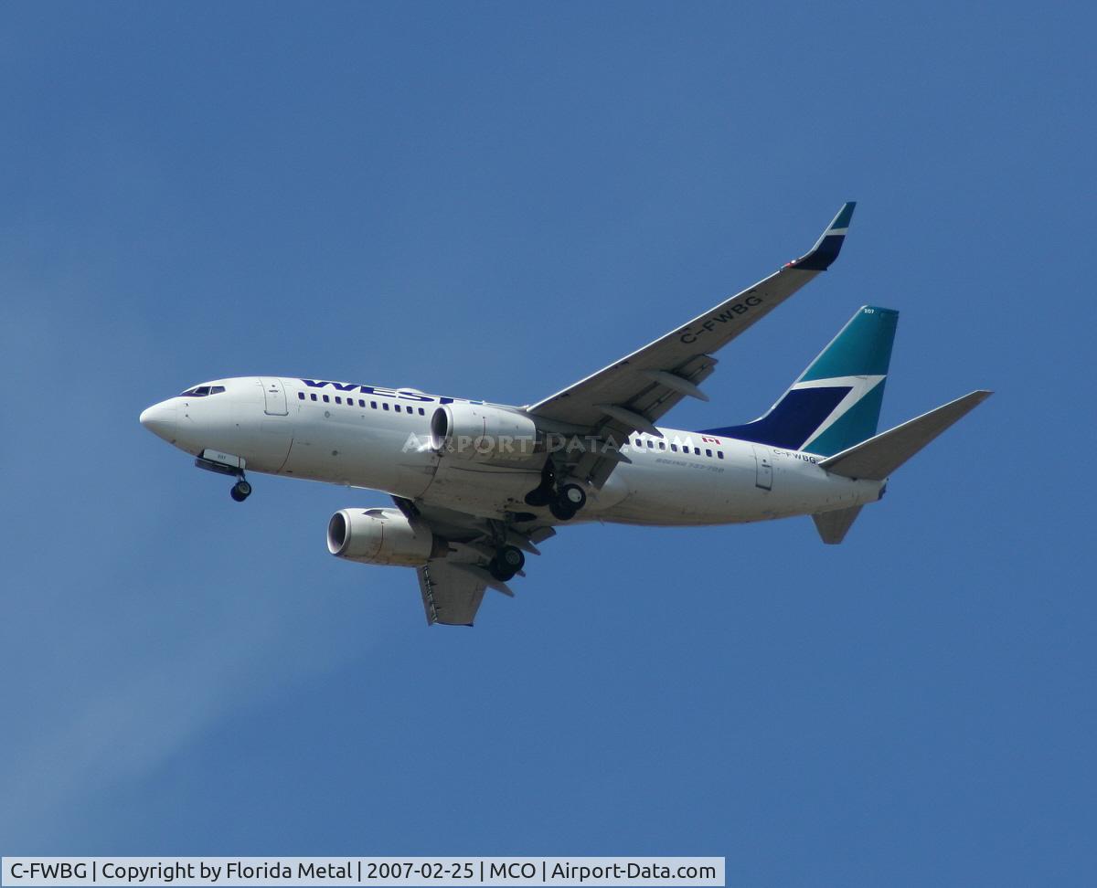 C-FWBG, 2003 Boeing 737-7CT C/N 32749, West Jet