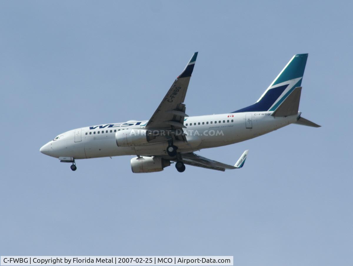 C-FWBG, 2003 Boeing 737-7CT C/N 32749, West Jet