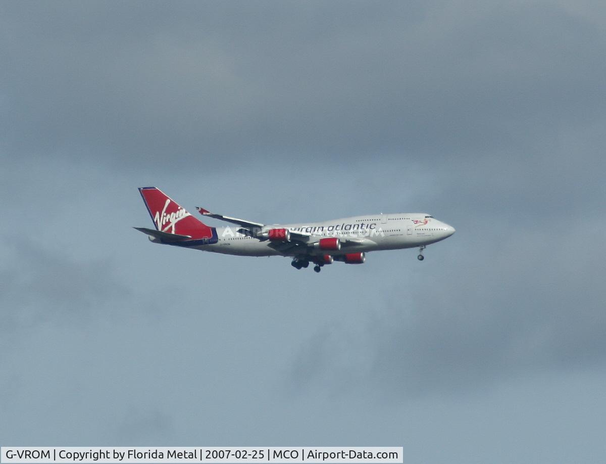 G-VROM, 2001 Boeing 747-443 C/N 32339, Landing at MCO