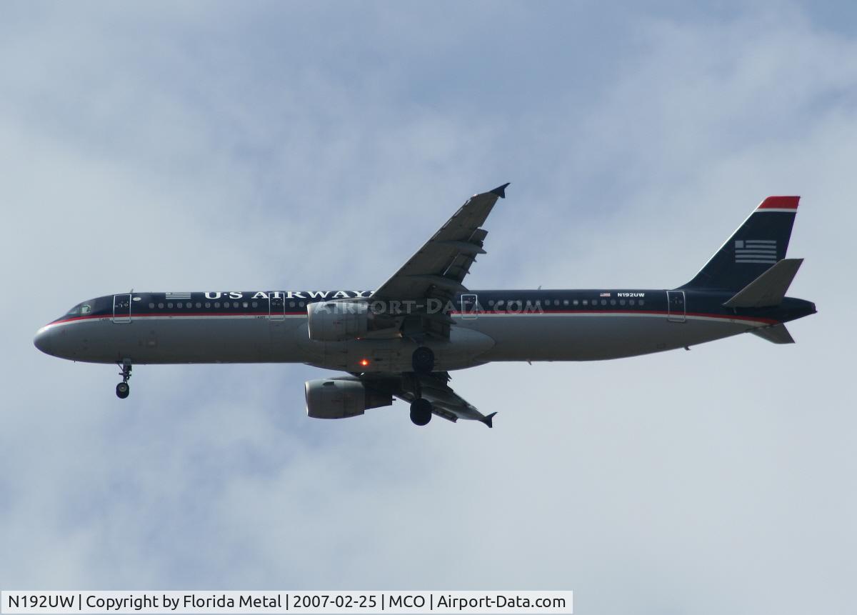 N192UW, 2001 Airbus A321-211 C/N 1496, US