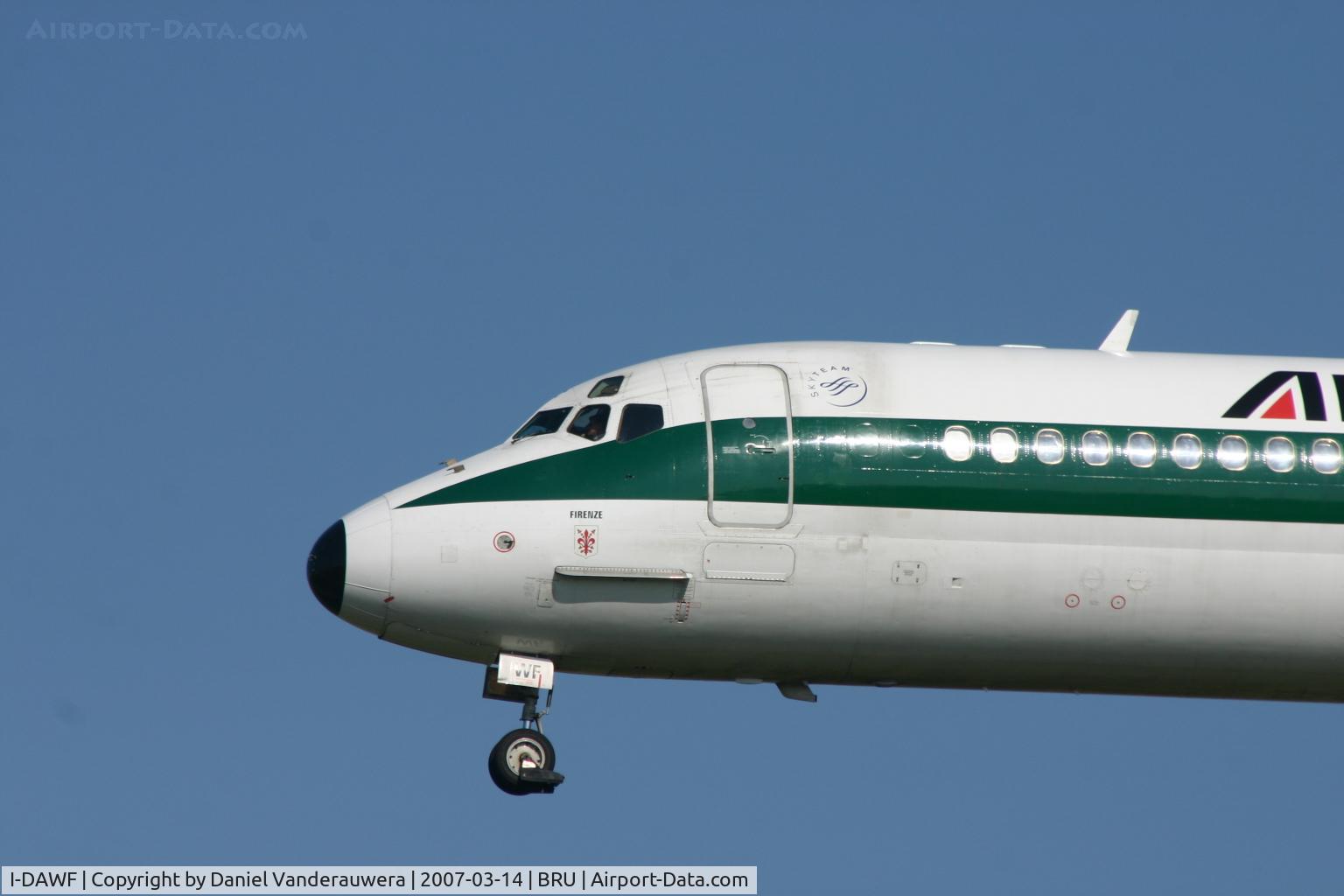 I-DAWF, 1984 McDonnell Douglas MD-82 (DC-9-82) C/N 49200/1147, FIRENZE - flight AZ146