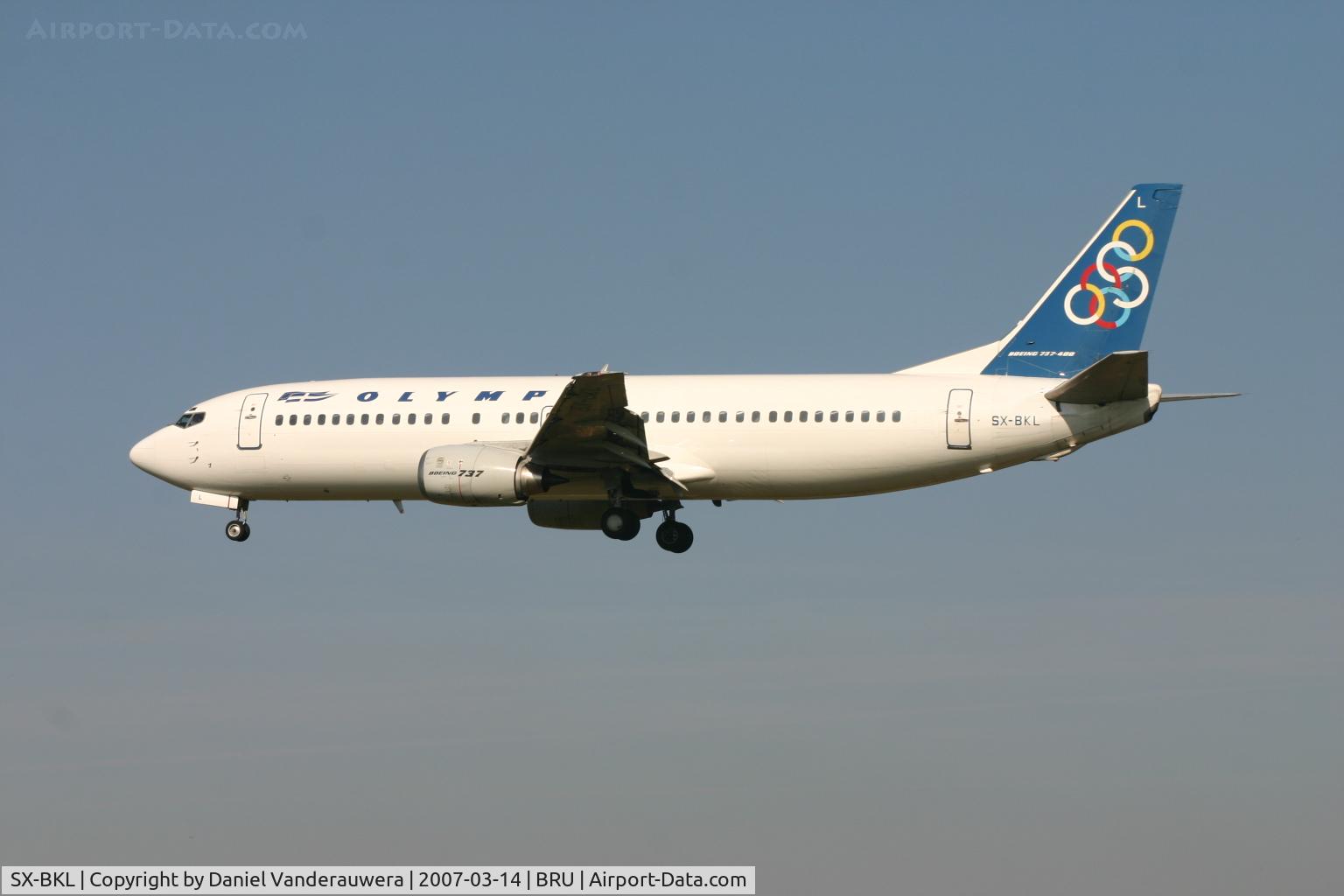 SX-BKL, 1990 Boeing 737-4Y0 C/N 24915/2055, new colour livery