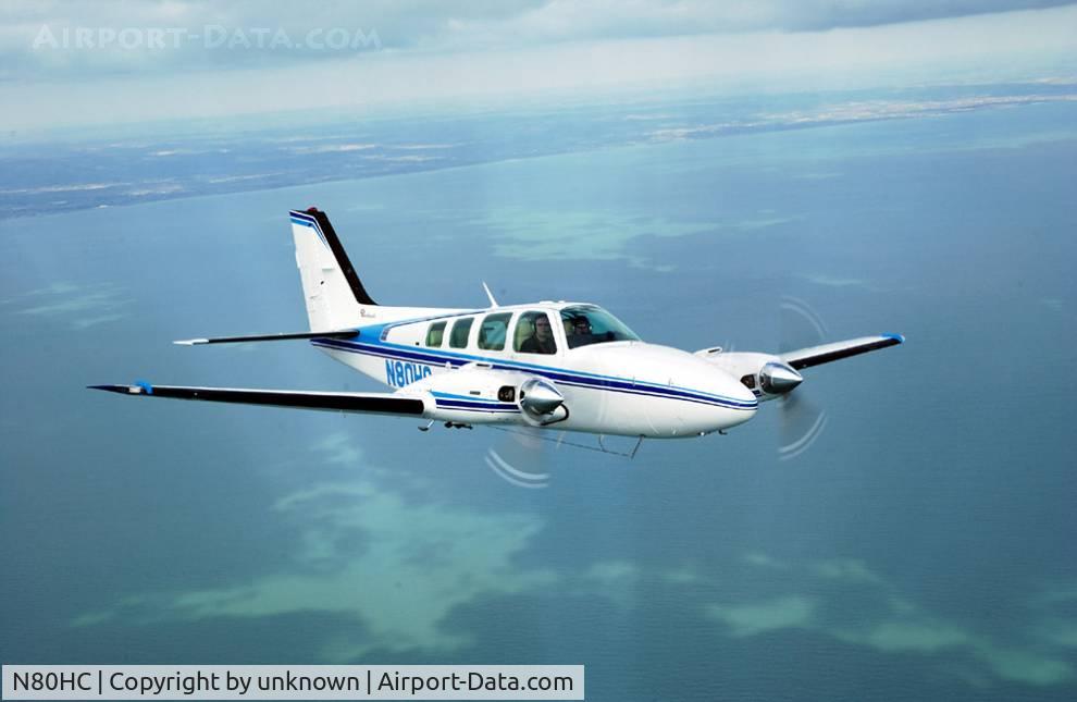 N80HC, 1975 Beech 58 Baron C/N TH-672, Beech 58 Baron