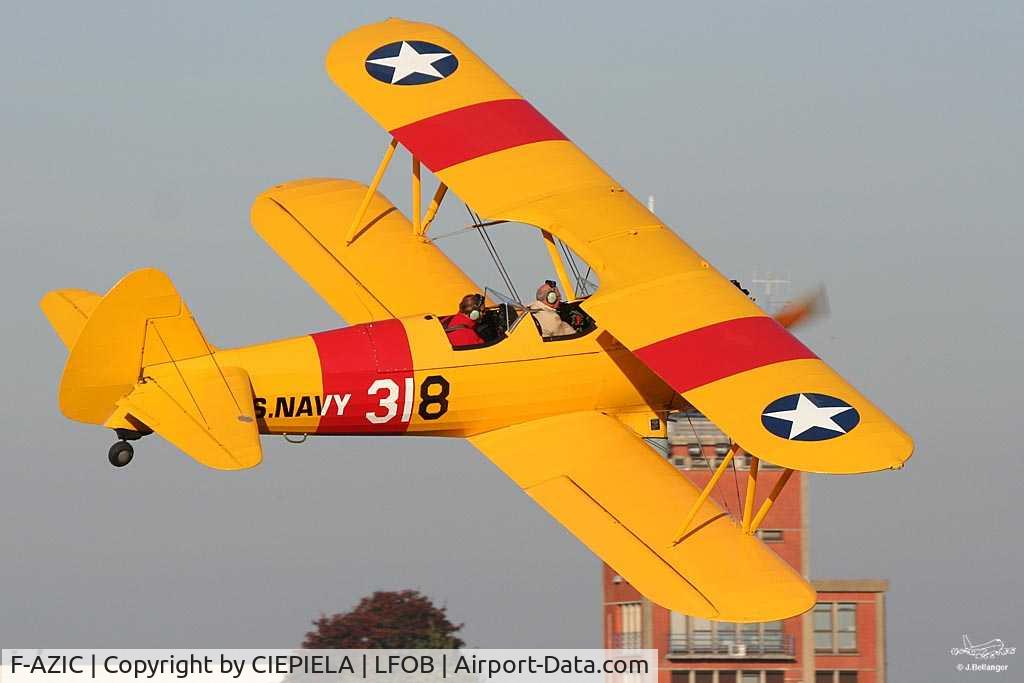 F-AZIC, 1942 Boeing A75N1 (PT-13D) C/N 75-5540, STEARMAN IN PARIS