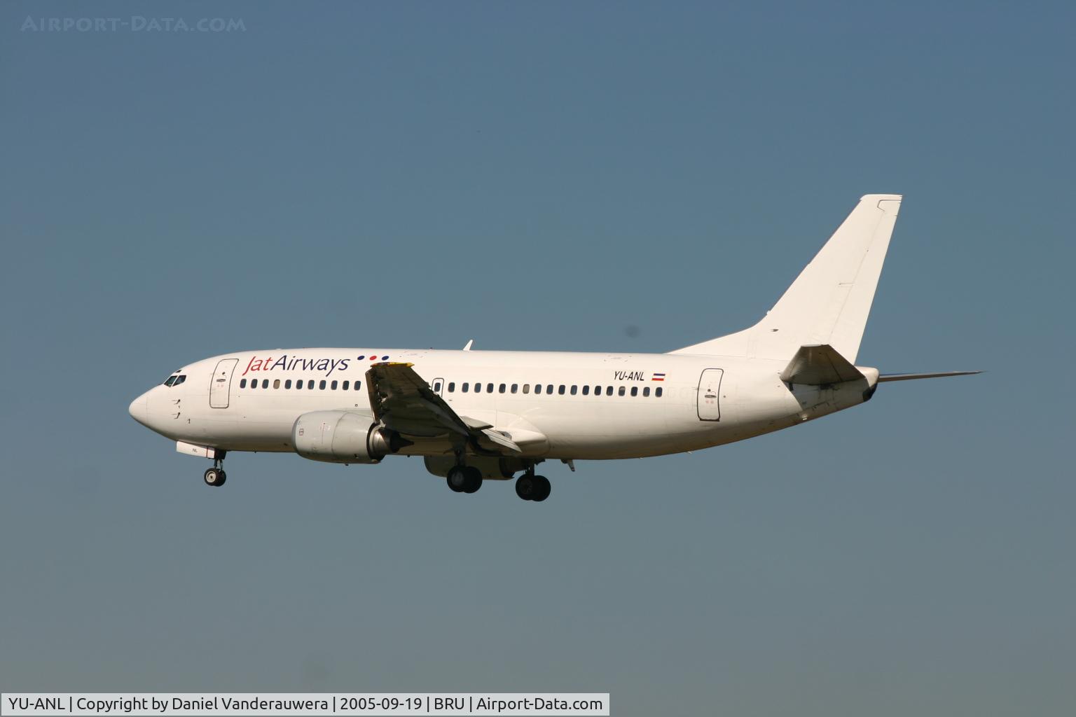 YU-ANL, 1986 Boeing 737-3H9 C/N 23716/1321, still no dot on the tail