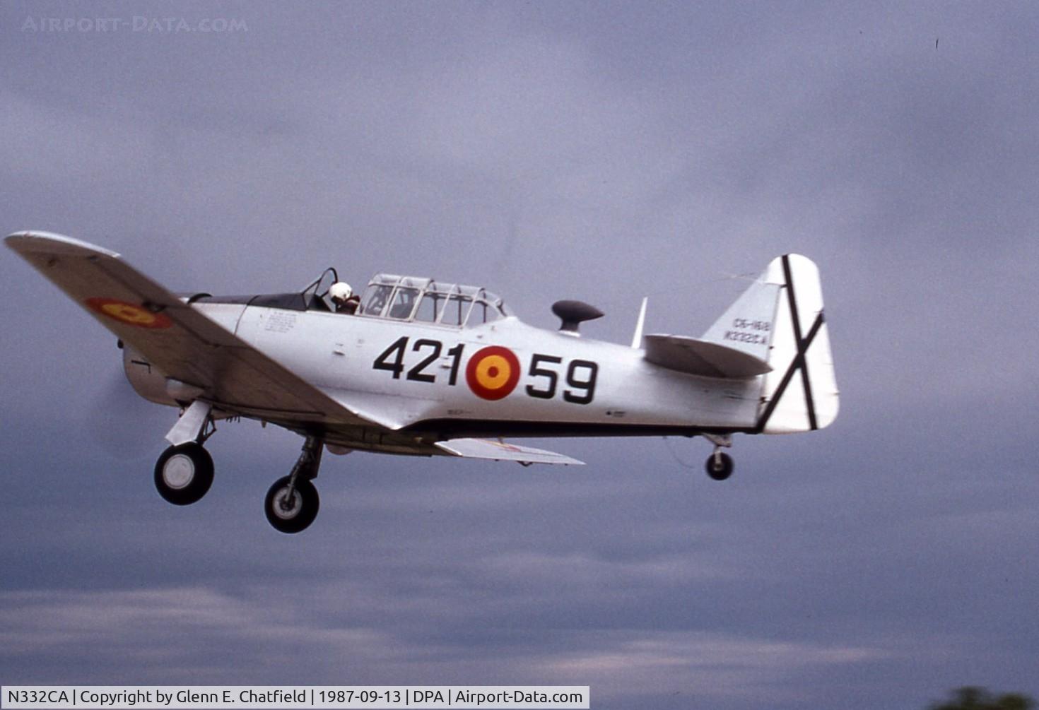 N332CA, 1944 North American T-6G Texan C/N 168-409, Shot taken from runway edge