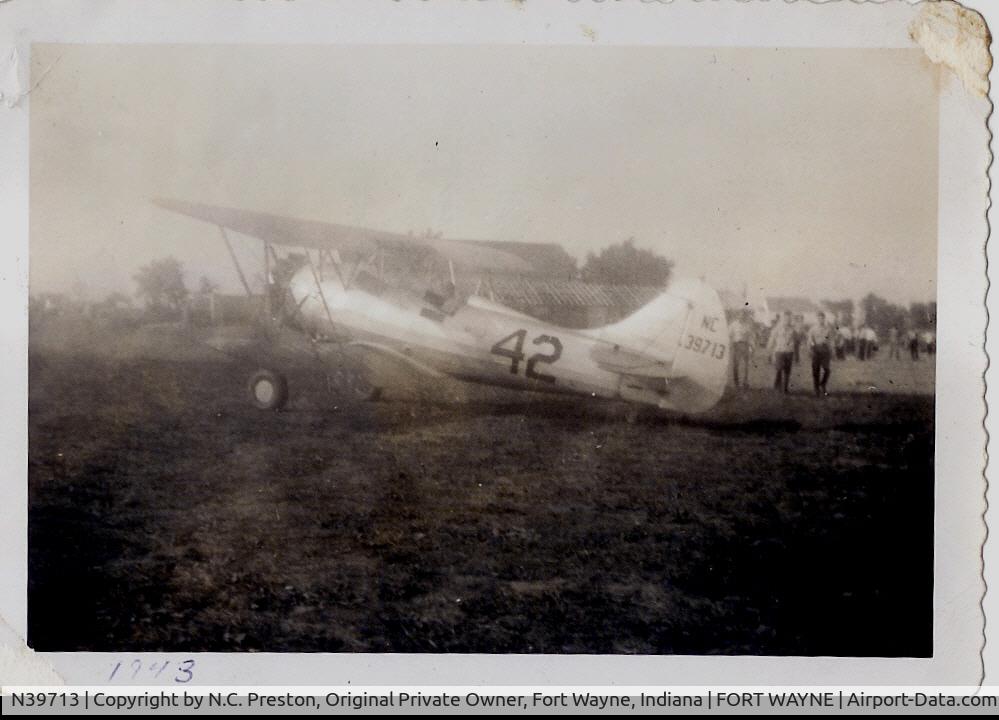 N39713, 1942 Waco UPF-7 C/N 5846, 1943 Picture of U.P.F. 7, N39713, Navy Surplus Purchase