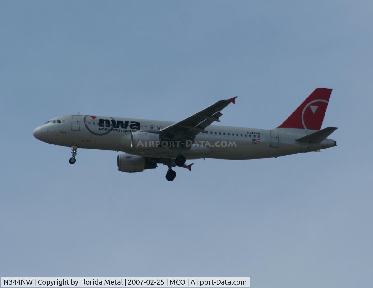 N344NW, 1993 Airbus A320-212 C/N 388, Northwest