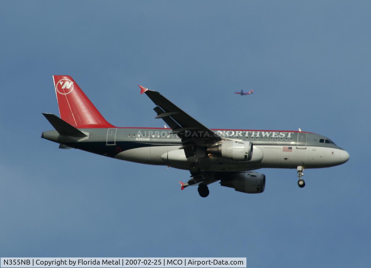 N355NB, 2002 Airbus A319-114 C/N 1839, Northwest