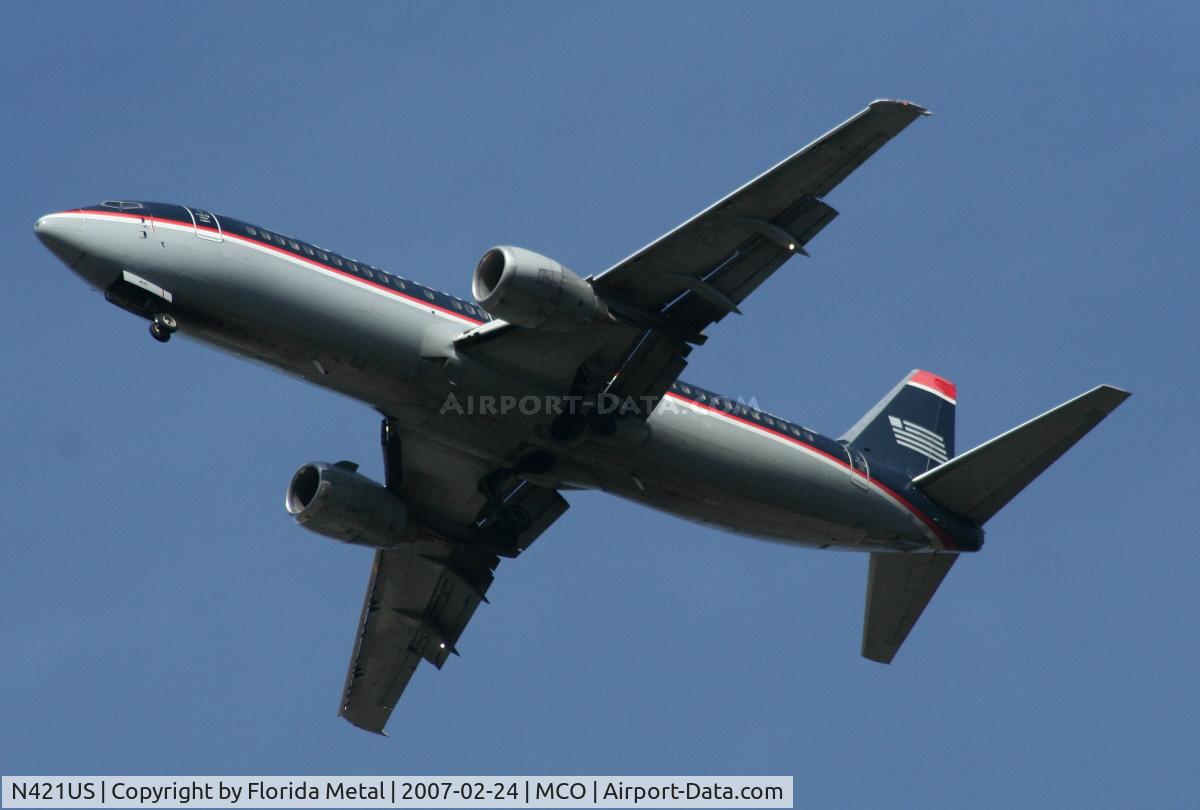 N421US, 1989 Boeing 737-401 C/N 23988, US Airways
